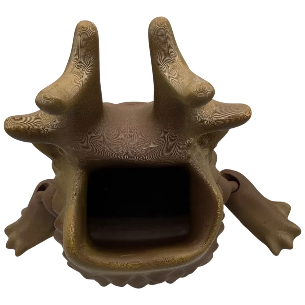 Brown 3D Printed Creature Planter / Pen Holder – 6